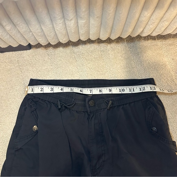 Vibrant Miu VBRT Women’s Black Cargo Pants Lightweight Pockets - Picture 4 of 8